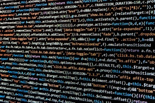 Ontwikkelaar die werkt aan een maatwerk webshop op een laptop